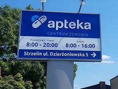 tablica reklamowa Apteka