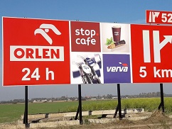 tablica reklamowa Orlen
